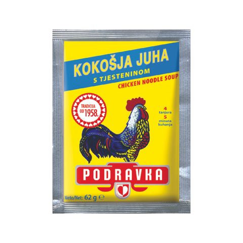 ПОДРАВКА КОКОШКИНА СУПА СО ТЕСТЕНИНИ 6 Х 62 ГР