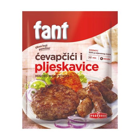 ФАНТ МЕШАВИНА ЗА ЌЕБАПЧИЊА И ПЛЕСКАВИЦИ 4 ПОРЦИИ
